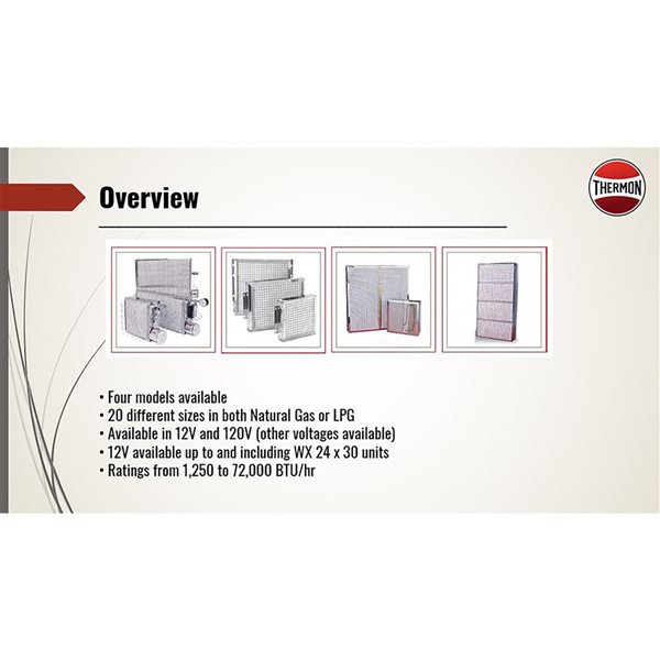 Cata-Dyne BX Series 12000 BTU/h 12 x 24-in Infrared Gas Catalytic Heater for Non-Hazardous Locations