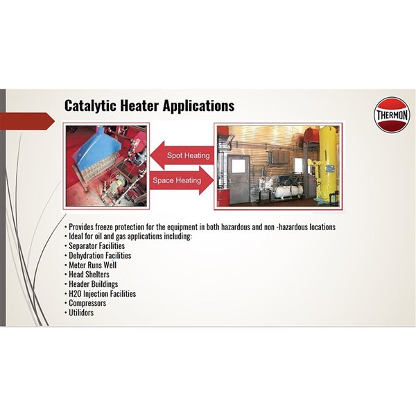 Cata-Dyne WX Series 5000 BTU/h 12 x 12-in Explosion-Proof Infrared Gas Catalytic Heater - Temp Code T2C