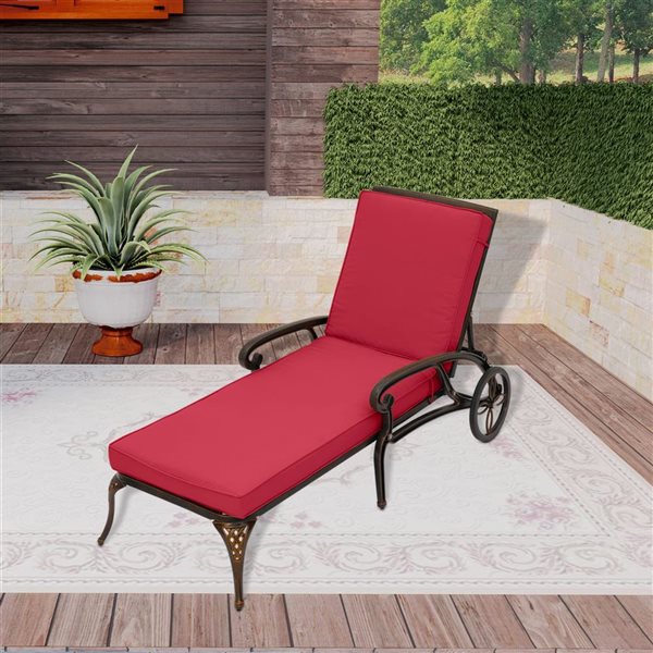 aluminum outdoor reclining chair