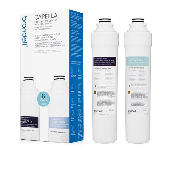 Capella Sediment And Carbon Block Filter Replacement Pack (2)