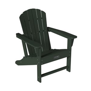 CASAINC Outdoor Adirondack Chair Green 33.4 x 37.8 x 30.7-in