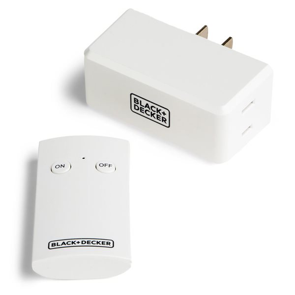 BLACK DECKER Wireless Remote Control Outlet with 1 Polarized