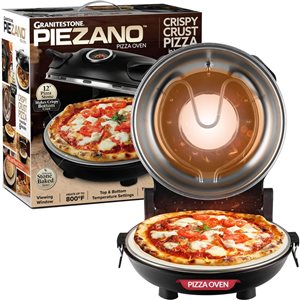 Piezano Granitestone Electric Pizza Oven 1200 W Ready in 6 minutes