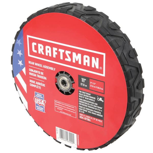 Craftsman 11 In Plastic Rear Wheel Drive Self Propelled Mower Wheel CMXGZAM325072 Reno Depot