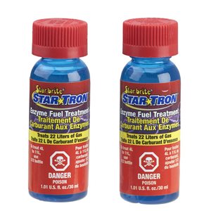 Traitement de carburant aux enzymes STAR TRON par Atlas pour moteurs 2 ou 4 temps, 2 x 30 ml