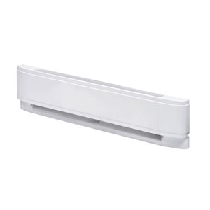 Plinthe chauffante à convecteur linéaire Dimplex, 30 po, 240/208 V, 1 000/750 W, blanc