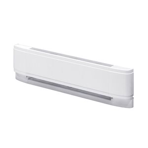 Plinthe chauffante à convecteur linéaire Dimplex, 25 po, 240/208 V, 750/563 W, blanc