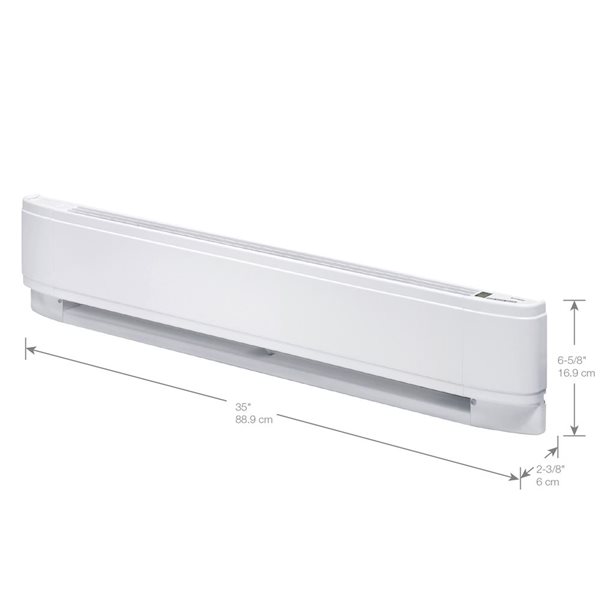 Dimplex 35-in 240/208 V 1250/938 W Proportional Linear Convector - White