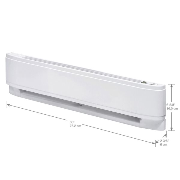 Dimplex 30-in 240/208 V 1000/750 W Proportional Linear Convector - White