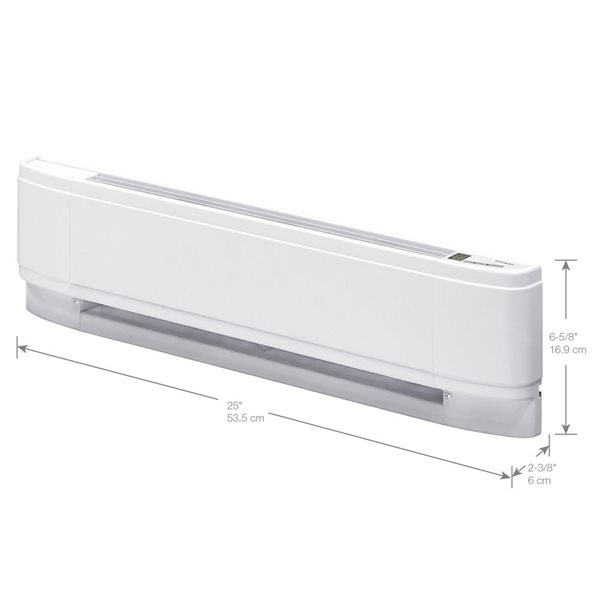 Dimplex 25-in 240/208 V 750/563 W Proportional Linear Convector - White