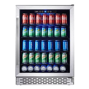 TCL 161-Can Stainless Steel Built/In/Freestanding 24-in Beverage Chiller