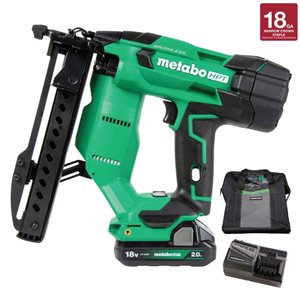 Metabo HPT 18V Cordless MultiVolt Brushless 18-Gauge 1/4-in Narrow Crown Stapler Battery with Case