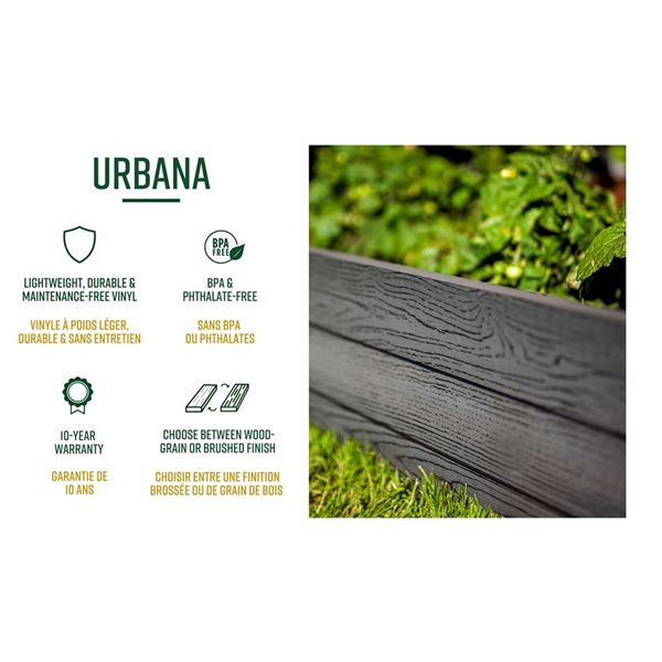 Vita 6 x 6-ft Urbana Slate Keyhole Composting Garden