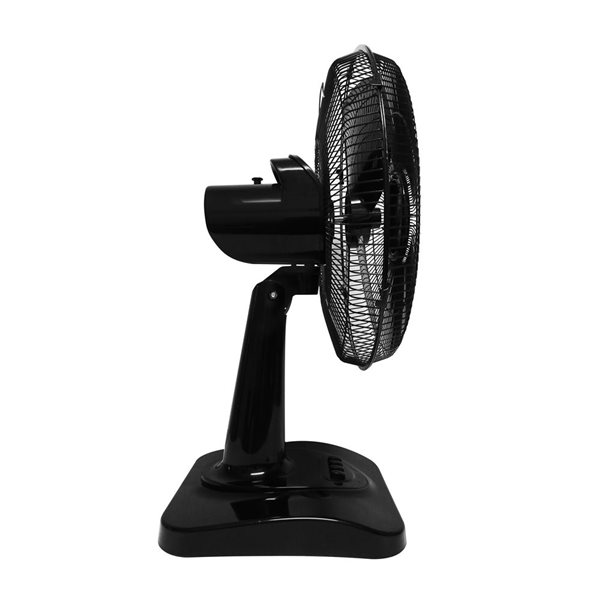 Ventilateur de table oscillant 30 cm – 3 vitesses chromé