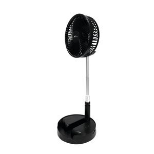 Royal Sovereign 2-in-1 6-in 4-Speed Rechargeable Floor and Table Fan