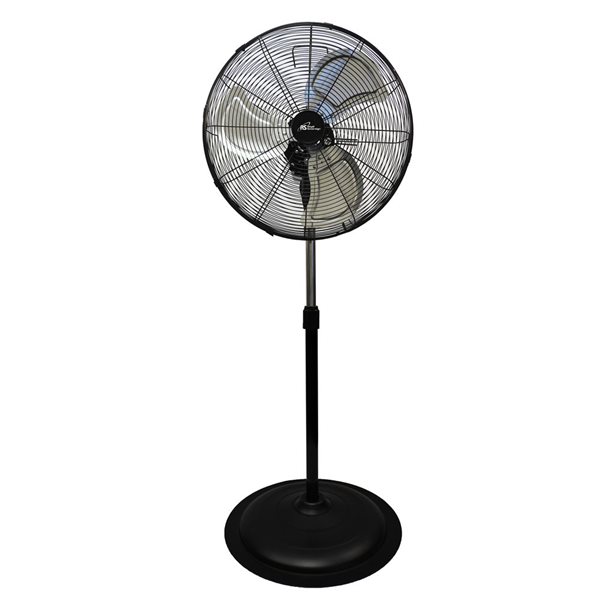 Ventilateur sur pied oscillant Royal Sovereign à haute vélocité d'intérieur 20 po à 3 vitesses, 4650 pi³/min