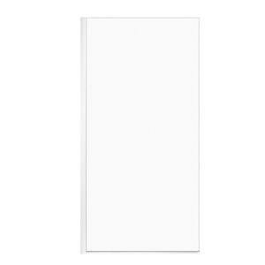 Turin Bonita 38 x 80-in White Fixed Frame Clear Glass Shower Panel