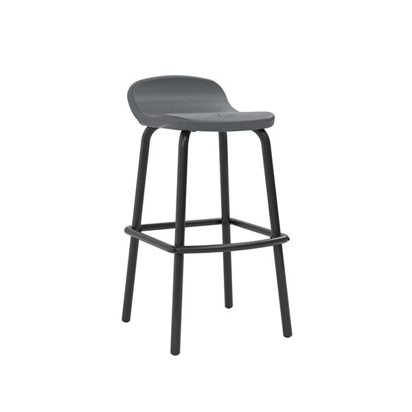 Suncast 2-Pack Cool Grey Outdoor Bar Stools