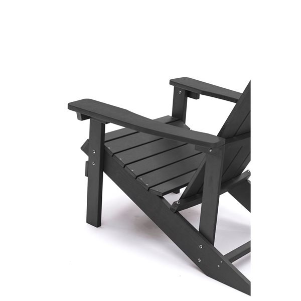 Tanfly Black Adirondack Chair