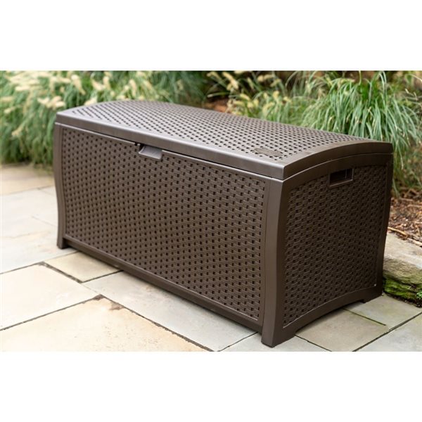 Suncast 73-Gallon Brown Resin Deck Box