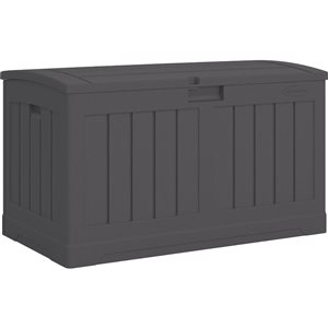 Suncast 50-Gallon Dark Grey Resin Deck Box