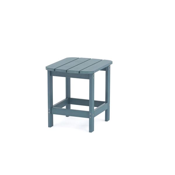 Tanfly 18 x 19 x 15-in Teal Polycarbonate Side Table