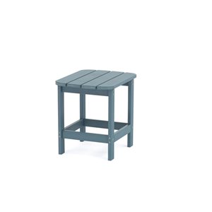 Tanfly 18 x 19 x 15-in Teal Polycarbonate Side Table