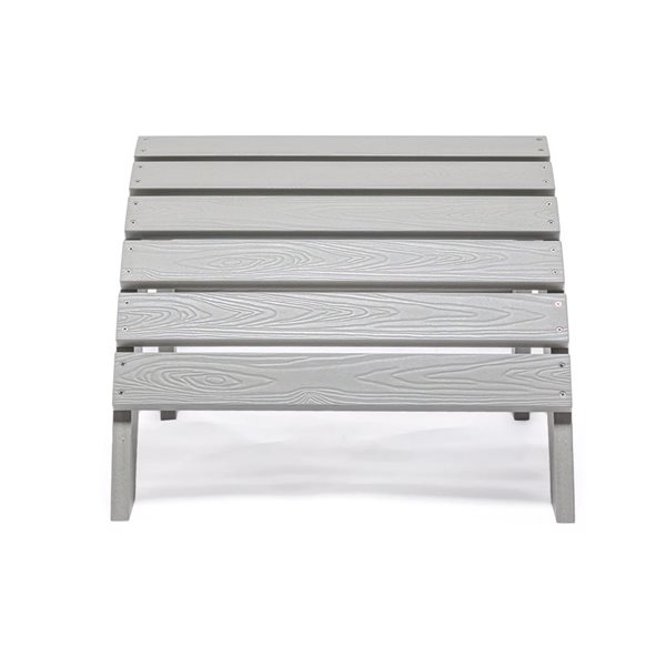 Repose-pieds Tanfly gris pâle 20 x 19 x 14 po