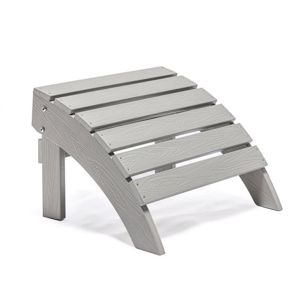 Tanfly 20 x 19 x 14-in Light Grey Footrest