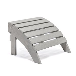 Repose-pieds Tanfly gris pâle 20 x 19 x 14 po