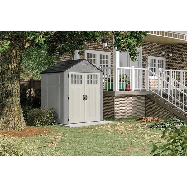 Suncast Everett 6 x 5-ft Grey Storage Shed