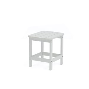 Tanfly 18 x 19 x 15-in White Polycarbonate Side Table