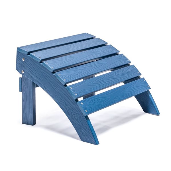 Tanfly 20 x 19 x 14-in Navy Blue Footrest