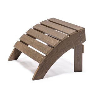 Tanfly 20 x 19 x 14-in Brown Footrest
