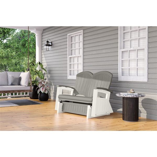 Suncast Grey Adirondack Glider