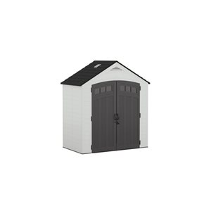 Suncast Vista 7 x 4-ft White Storage Shed