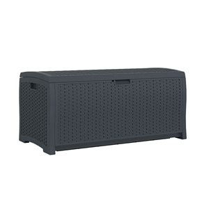 Suncast 73-Gallon Black Resin Deck Box