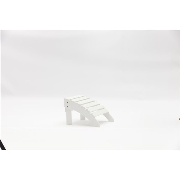 Tanfly 20 x 19 x 14-in White Footrest