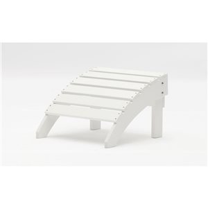 Repose-pieds Tanfly blanc 20 x 19 x 14 po