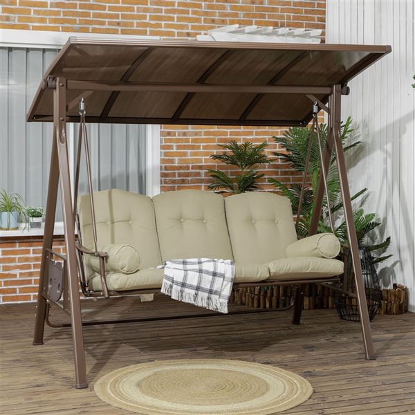 Outdoor swing with cushions best sale