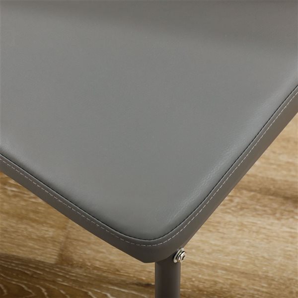 Ensemble Table à Manger 5 Pièces Avec 4 Chaises - Design Moderne Pour Petit Espace, Verre Trempé Et Acier