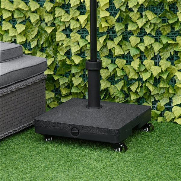 Outsunny Square Wheeled Umbrella Base Stand