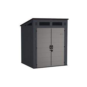 Suncast Modernist 6 x 5-ft Black/Grey Storage Shed