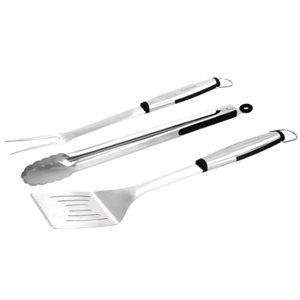 Kenmore 3-Piece Stainless Steel BBQ Tool Set