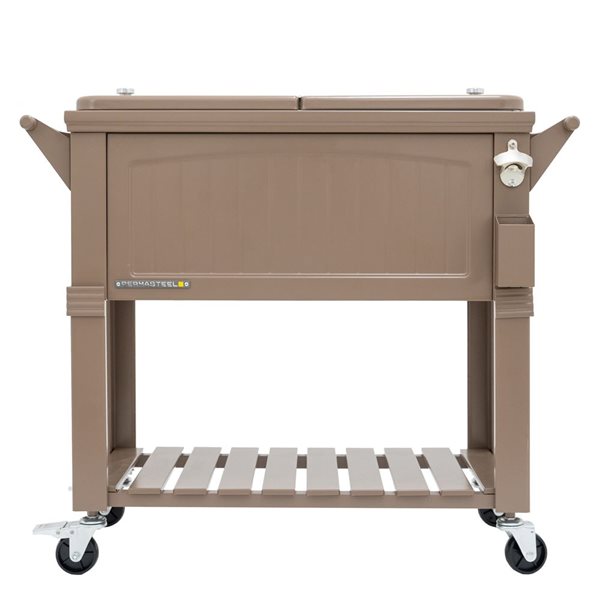 Permasteel 80Quart Taupe Patio Cooler RONA