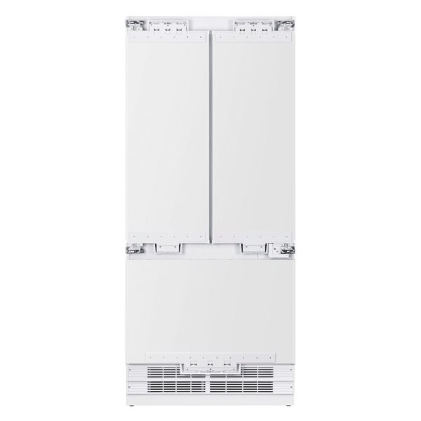 Réfrigérateur deux portes encastré KUCHT 36 po 19,6 pi³ profondeur comptoir personnalisable Energy Star acier inoxydable