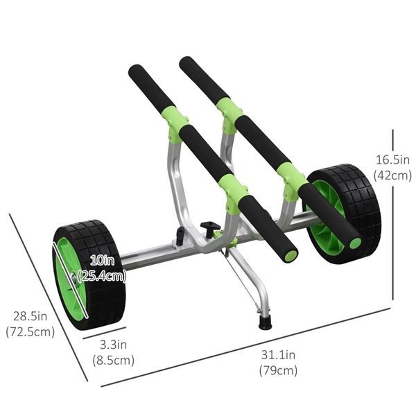 Chariot de kayak par Soozier, largeur réglable