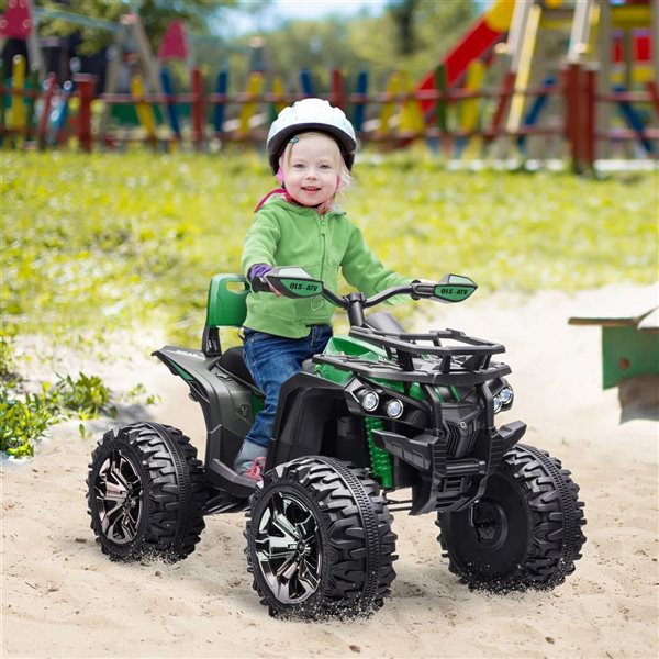 Aosom 12V Kids Four Wheeler ATV Ride-on Car