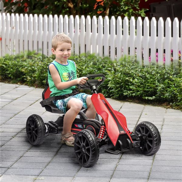 Aosom Red 12V Kid Electric Go Kart