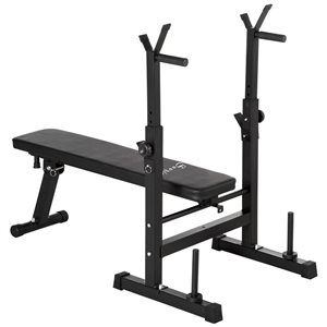 Banc de musculation réglable et pliable de Soozier, noir